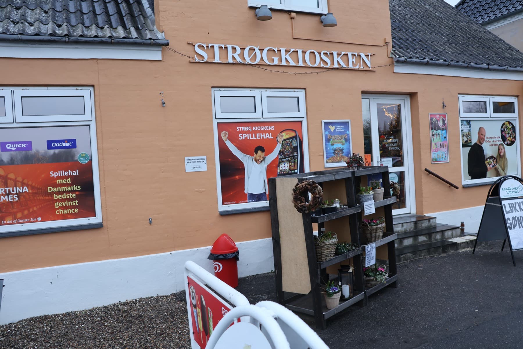 Strøgkiosken på Stationsvej i Brenderup